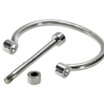 Screw you bangle - Round profile rhodium - Image 2