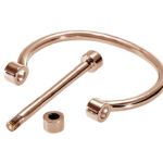 Screw you bangle - Round profile rosé gold - Image 2