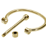 Screw you bangle - Round profile yellow gold - Image 2