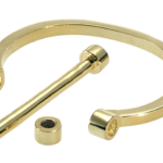 Screw you bangle - Square profile yellow gold - Image 2